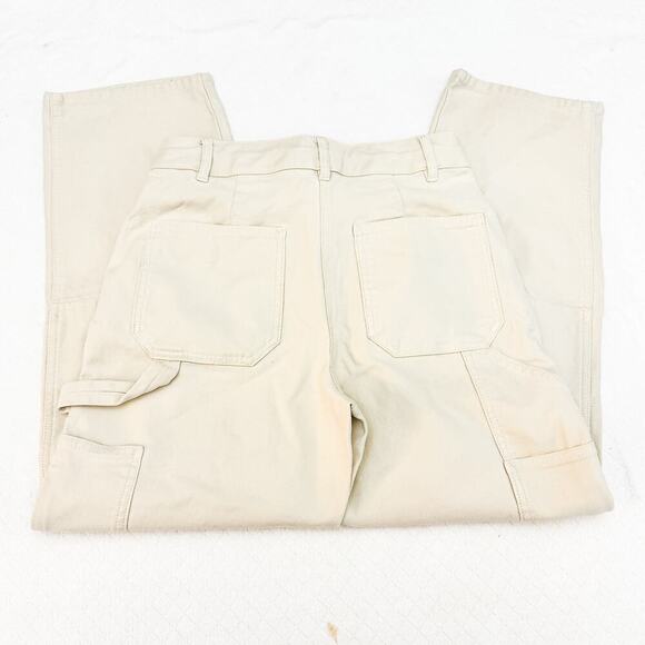 Wilfred Free Cream Carpenter Pants Denim Jeans Straight Leg Size 2 - Picture 5 of 10